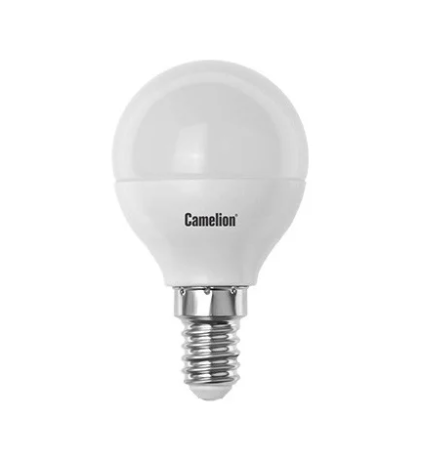 Лампа светодиодная Camelion E14 5W 3000K LED5-G45/830/E14 12027