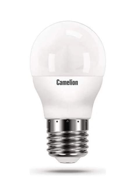 Лампа светодиодная Camelion E27 5W 4500K LED5-G45/845/E27 12030