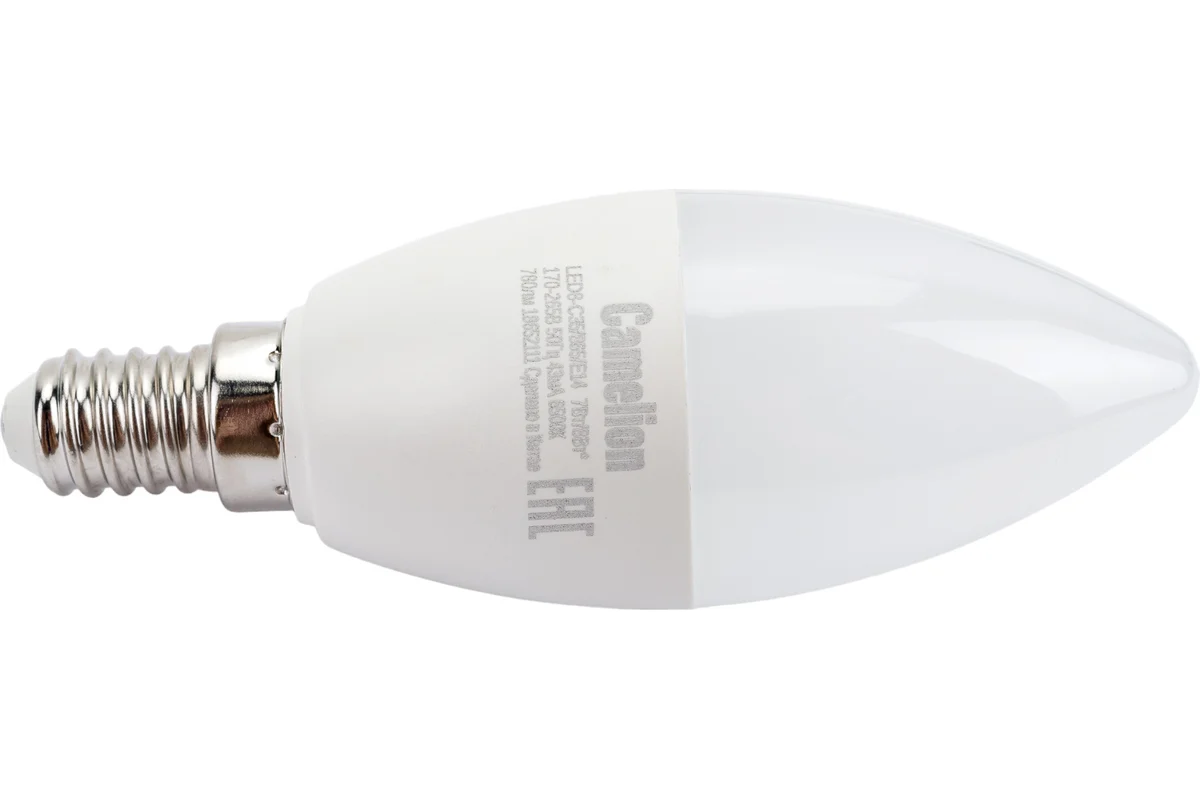 Лампа светодиодная Camelion LED8-C35/865/E14 8Вт 220В 13370 заказать со складов по всей России