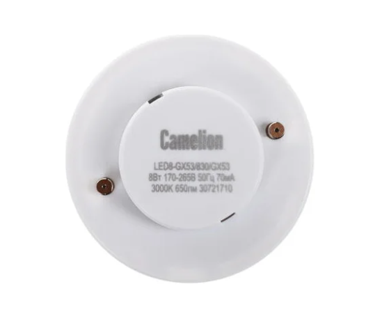 Лампа светодиодная Camelion LED8-GX53/830/GX53 8Вт 220В 13474 заказать со складов по всей России