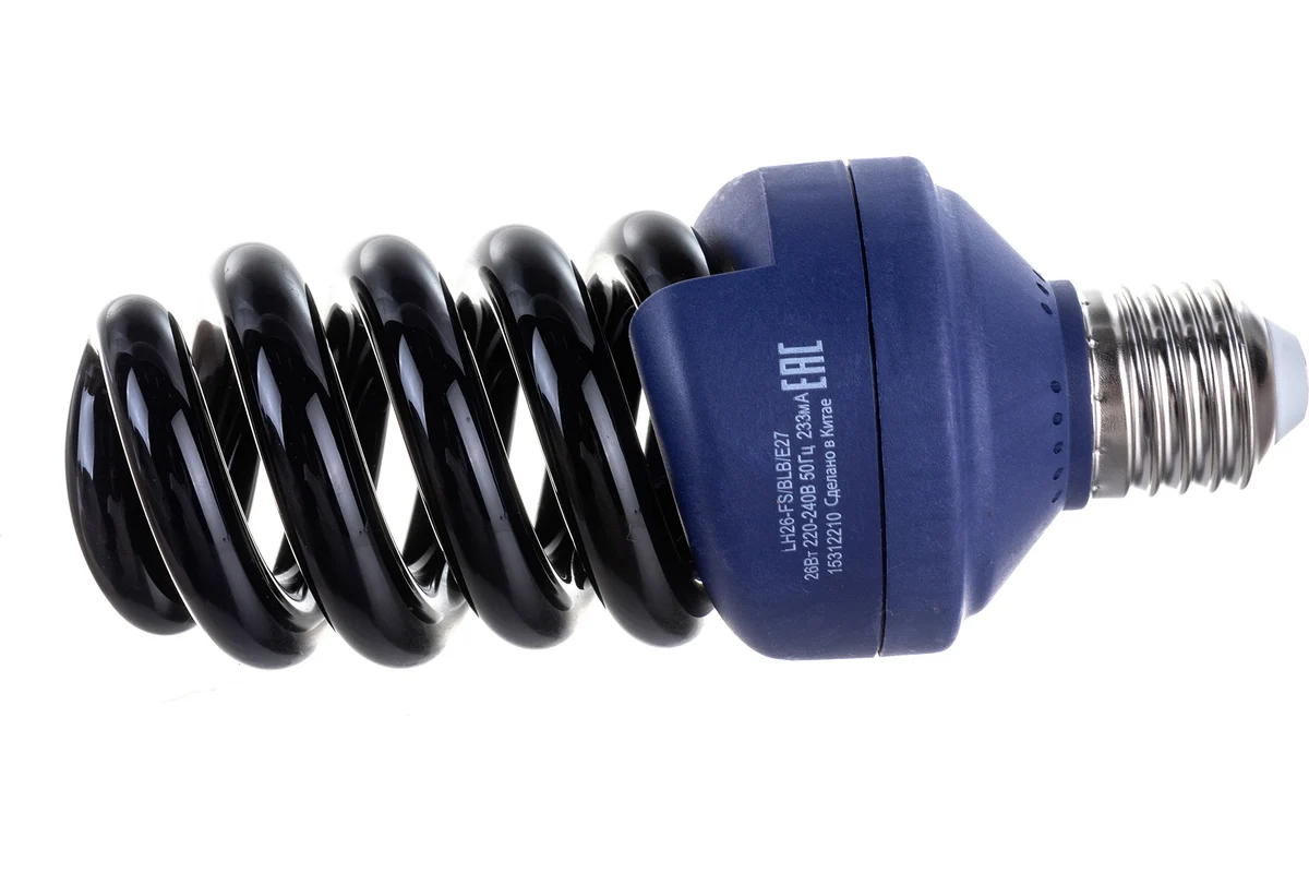 Лампа энергосберегающая ультрафиолетовая Camelion E27 26W LH26-FS/BLB/E27 11066