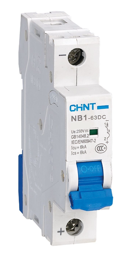 Автоматический выключатель постоянного тока CHINT NB1-63DC 1P C16A DC250В 6kA (R)
