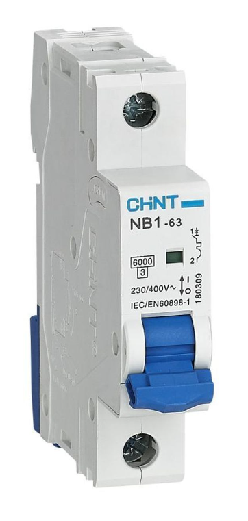 Автоматический выключатель CHINT NB1-63 1P 50A 6кА характеристика B (R) купить с доставкой по РФ