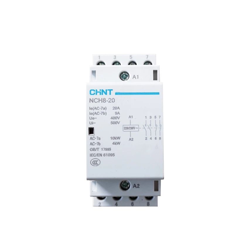 Контактор CHINT модульный NCH8-20/22 20А 2НЗ+2НО AC 220/230В 50Гц (R)