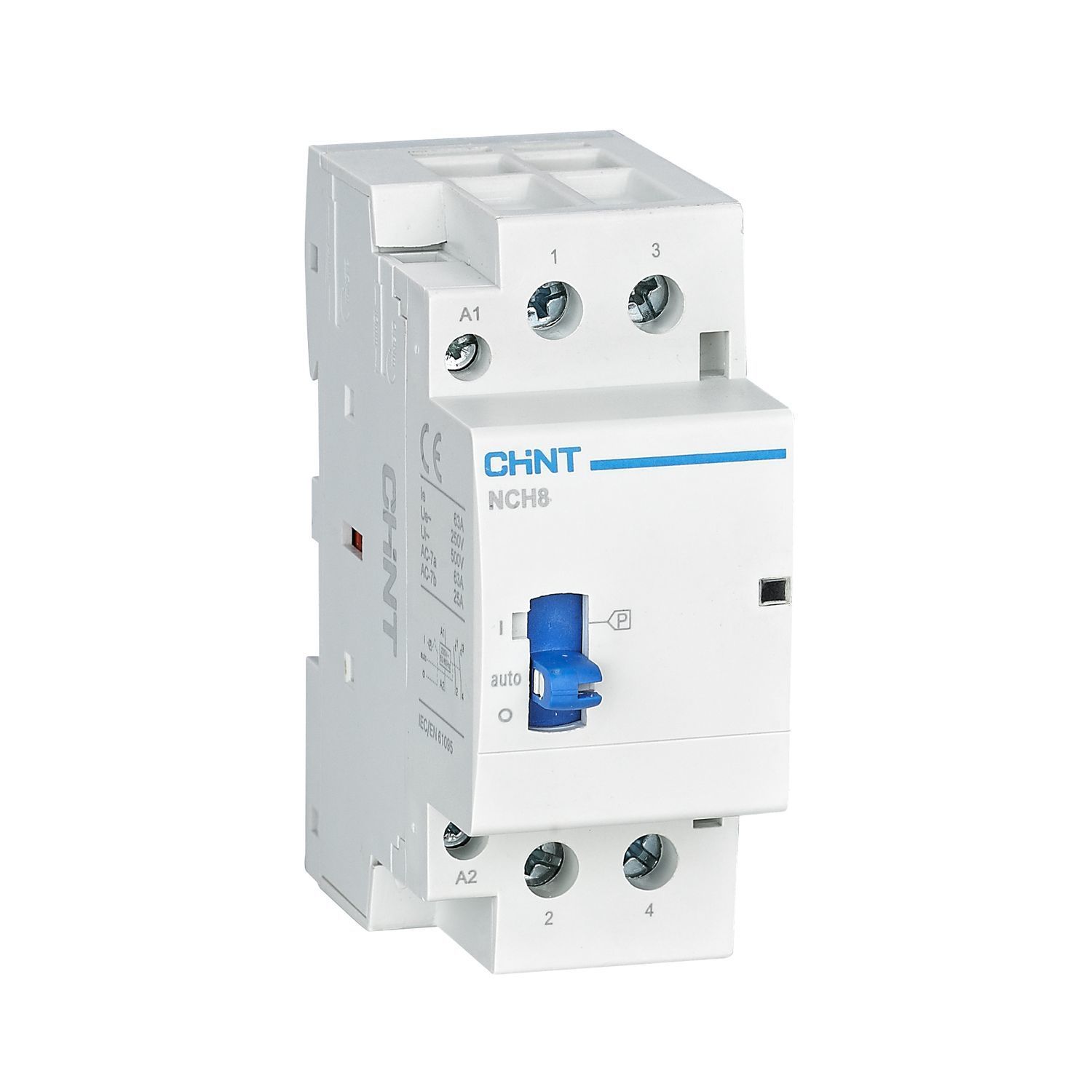 Контактор модульный CHINT NCH8-63M/20 AC 220-240В 50/60Гц ручное управление (R)