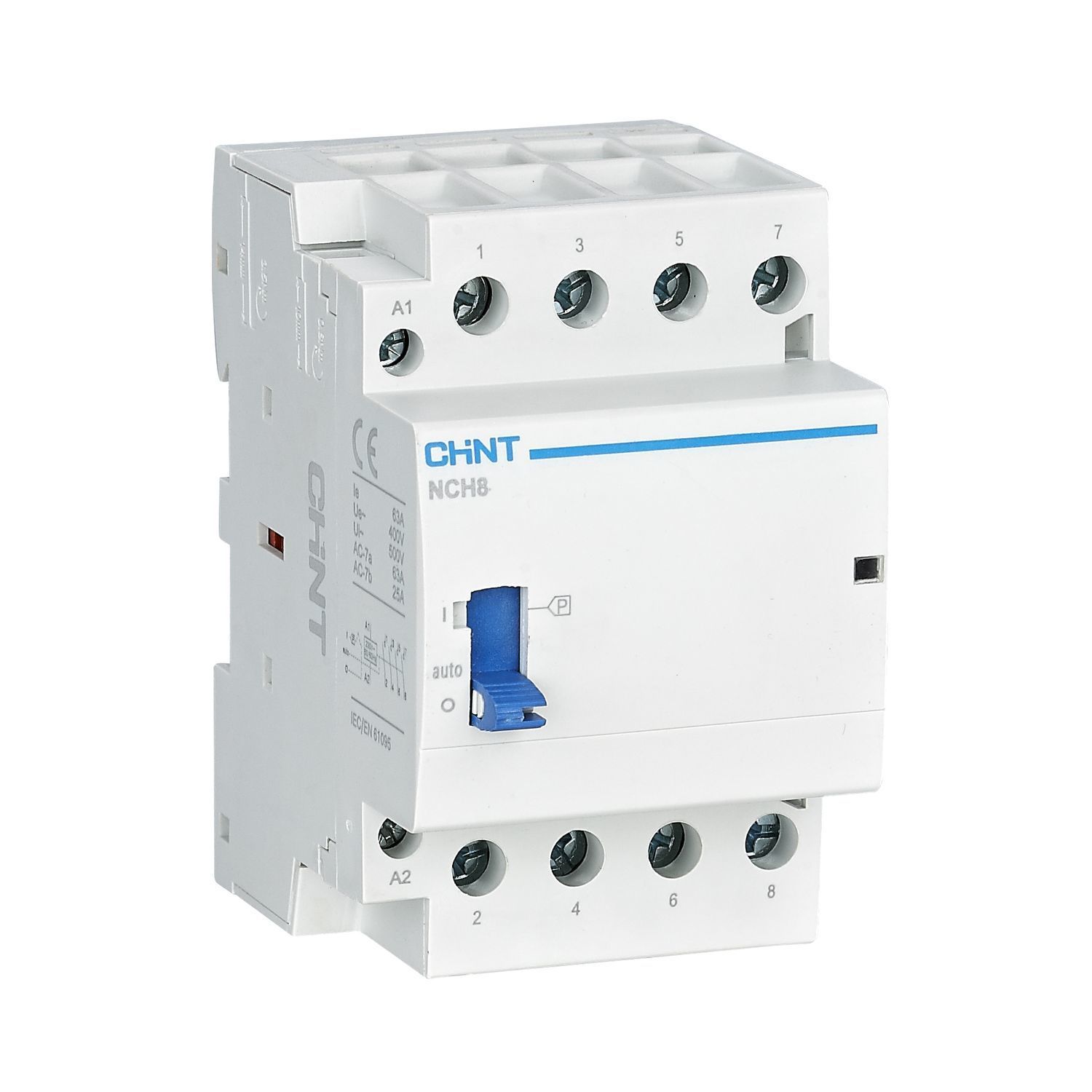 Контактор модульный CHINT NCH8-40M/40 AC 220-240В 50/60Гц ручное управление (R)