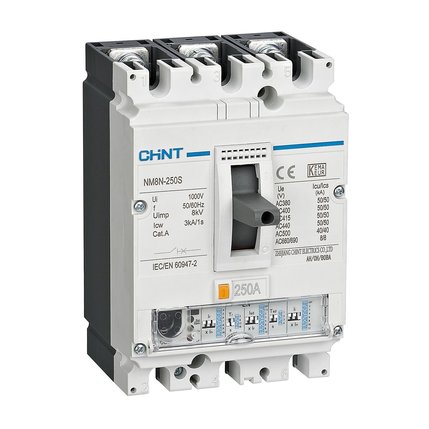 Выключатель автоматический CHINT 3P 400А 50кА NM8N-400S EN (R), 269403