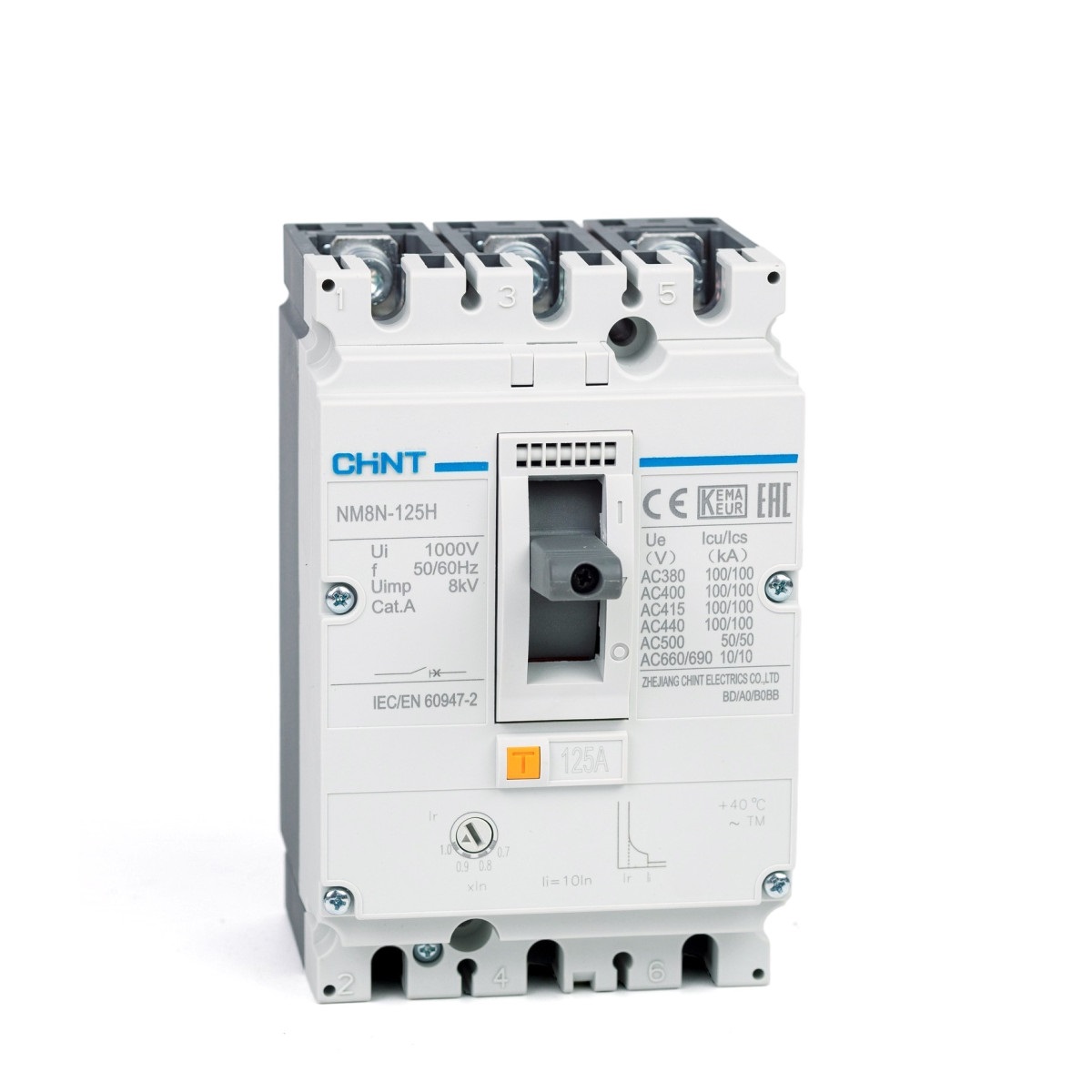 Выключатель автоматический CHINT 3P 250А 50кА NM8N-250S TM 3P (R), 271176