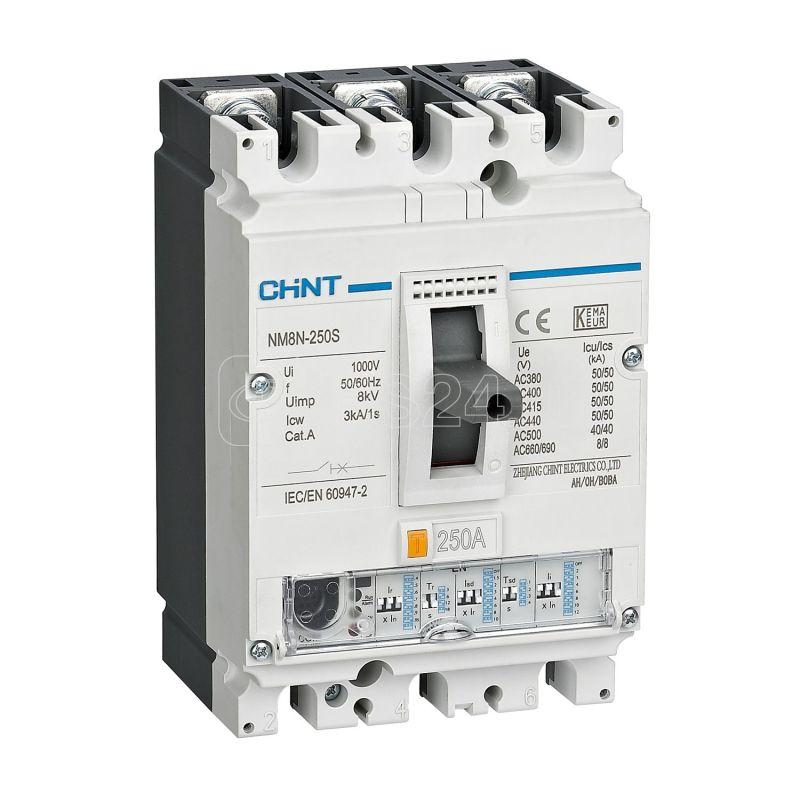 Выключатель автоматический CHINT 3P 100А 50кА NM8N-250S EN (R), 271333