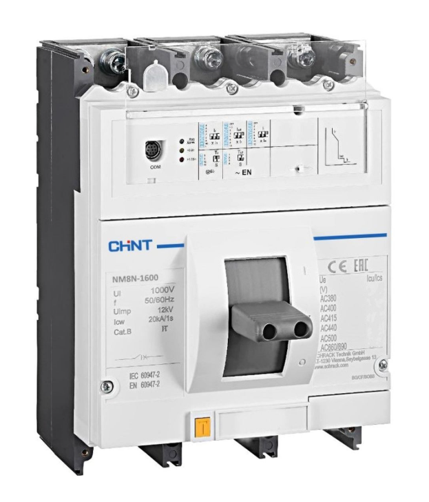 Авт. выкл. CHINT NM8N-1600S TM 3P 1000А 50кА с рег. термомаг. расцепителем (R) купить с доставкой по РФ
