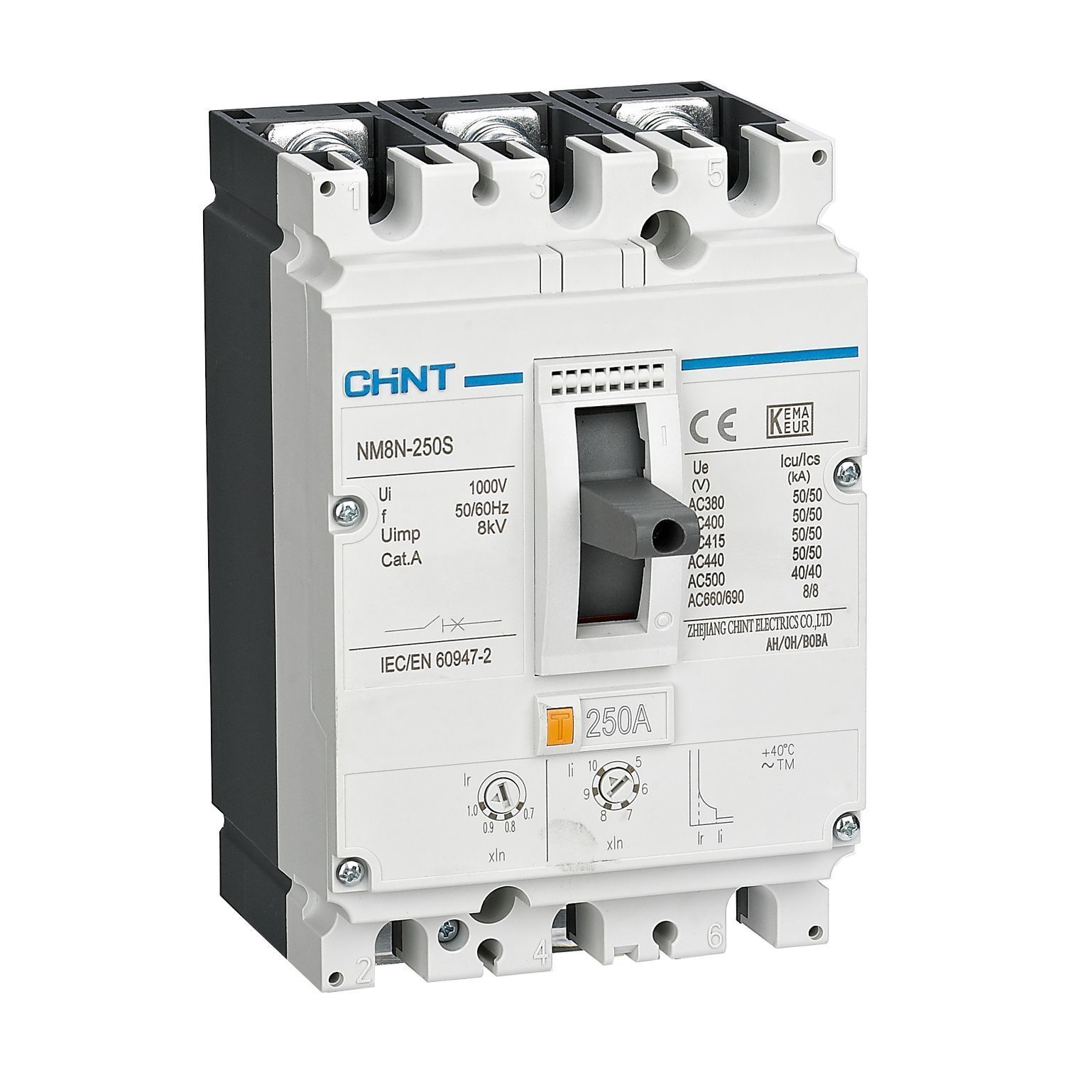 Выключатель автоматический CHINT NM8NDC-250Q TM 200А 3П70kA, 271282 купить с доставкой по РФ