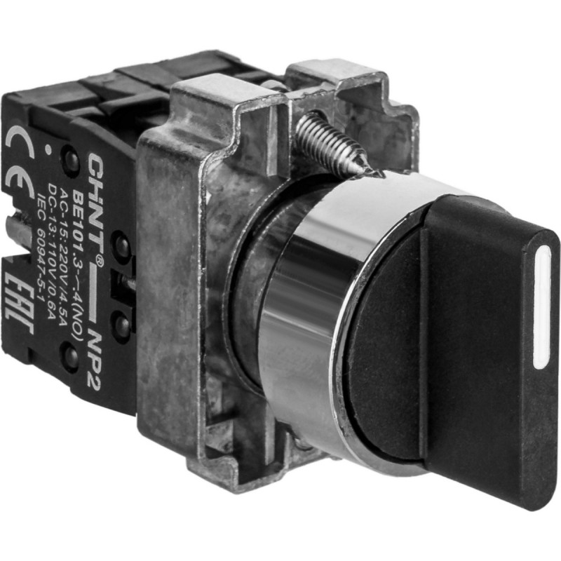 Переключатель CHINT NP2-BD25 2 положения с фиксацией 1НЗ +1НО IP40 573981