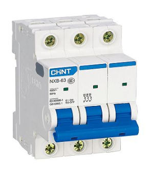 Автоматический выключатель CHINT NXB-63S 3P 10А 4.5kA характеристика B (R) купить с доставкой по РФ