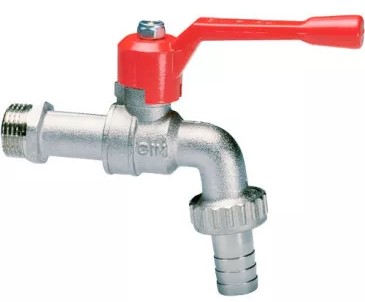 Кран шаровой Cimberio с патр. для шланга, Т мах = 150, Ду 15 CIM 34 12