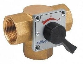 Кран шаровой Cimberio трехходовой смесительный 683 1/2" полный проход с ручн. управлением PN16 ВВВ