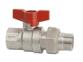 Кран шаровой Cimberio сер.16, 1/2"(В-американка), ручка-бабочка CIM 346/16 12
