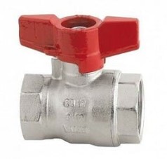 Кран шаровой Cimberio серии RED6 3/4 ВВ бабочка