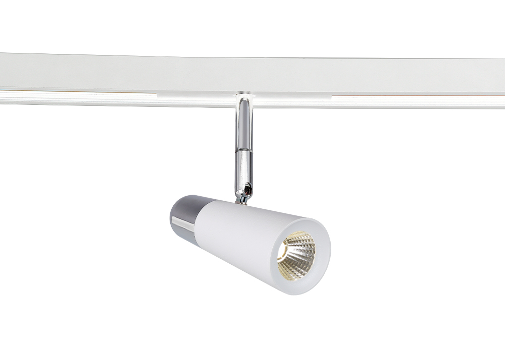 Трековый светодиодный светильник для магнитного шинопровода Crystal Lux Space CLT 0.33 006 12W WH-CH 4000K