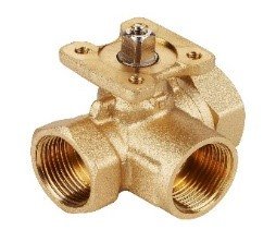 Клапан шаровый резьбовой 3-х ходовой DN15 Kvs 1.6