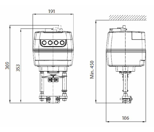 Электрический привод Danfoss AME 655 230 В заказать со складов по всей России