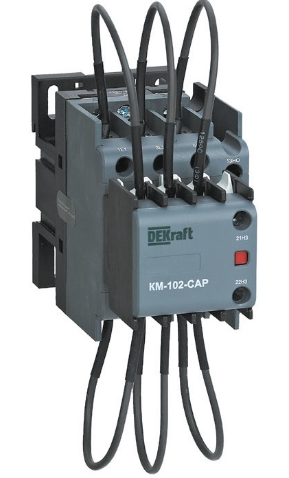 Контактор конденсаторный DEKraft КМ-102-CAP 50кВАр 380/400В AC6b 2НО+1НЗ купить с доставкой по РФ