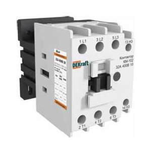 Контактор 65А катушка управления Dekraft 230В AC 1НО+1НЗ