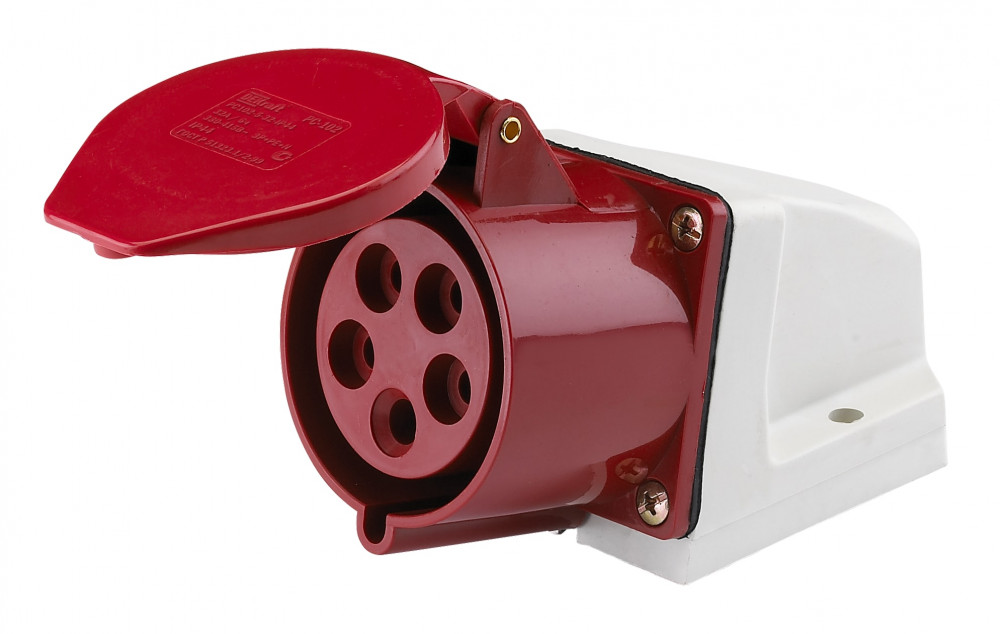 Розетка Dekraft РС-102 32А 380В 3P+PE+N IP44