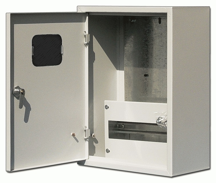 Корпус метал. учетный навес. DEKraft 400х300х160 1-фазн. 12 мод. SchE 30401DEK