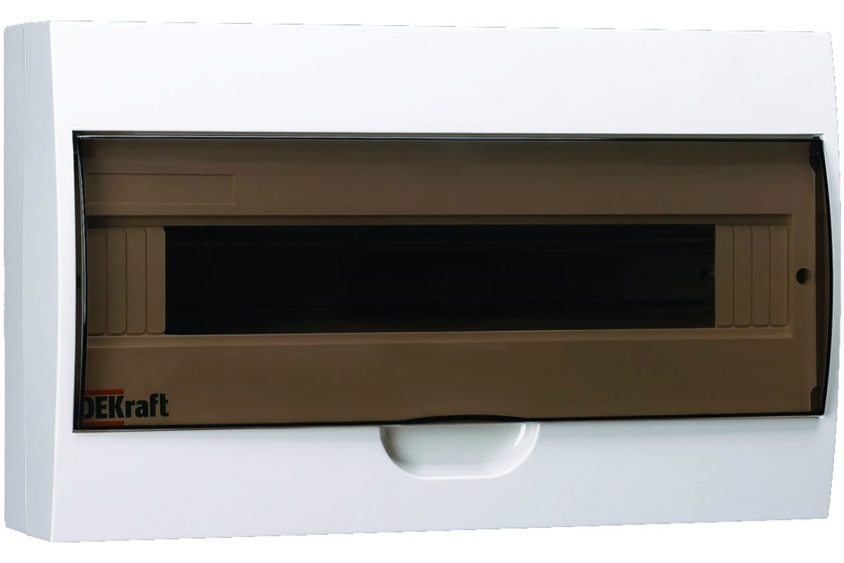 Корпус пластиковый навес. DEKraft 18мод. IP41 ЩРН-П-18 SchE 31012DEK