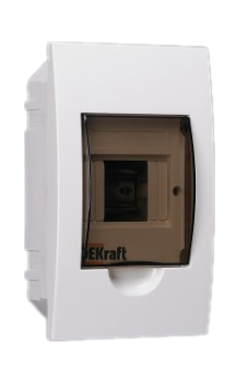 Корпус пластиковый встраиваемый 4мод. Dekraft ЩРВ-П-4 22х13х9 IP41 SchE 31001DEK