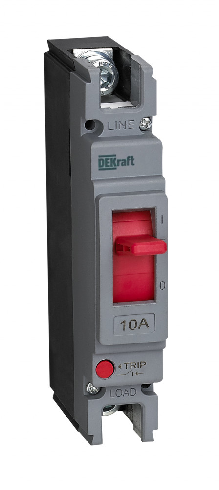 Силовой автоматический выключатель Dekraft 1p 10a 20ка