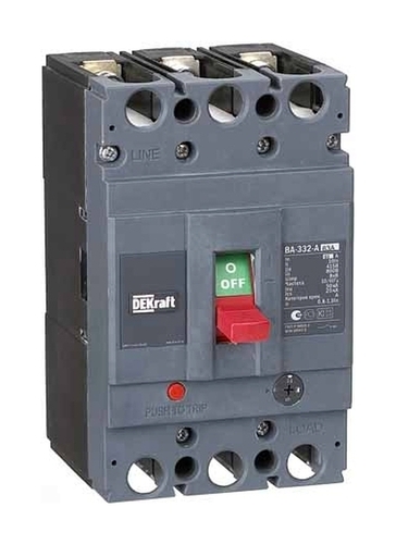 Силовой автомат DEKraft ВА-330 63А термомагнитный 50кА 3P 63А