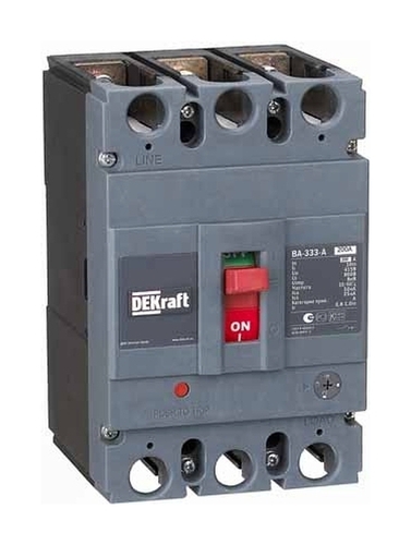 Силовой автомат DEKraft ВА-330 200А термомагнитный 50кА 3P