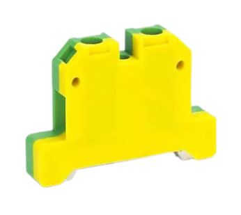 ЗН101-6-50A-PEN Клеммник наборный DEKraft 50A 1-10 мм² (жёлто-зелёный)
