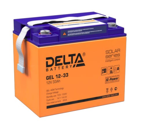 Аккумуляторная батарея для ИБП Delta Battery GEL 12-33 купить с доставкой по РФ