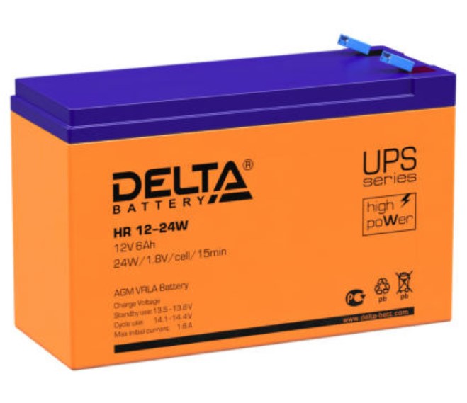 Аккумуляторная батарея для ИБП Delta Battery HR 12-24 W купить с доставкой по РФ