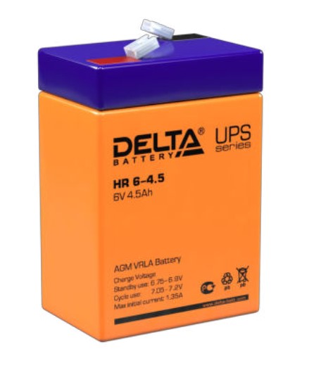 Аккумуляторная батарея для ИБП Delta Battery HR 6-4.5 купить с доставкой по РФ