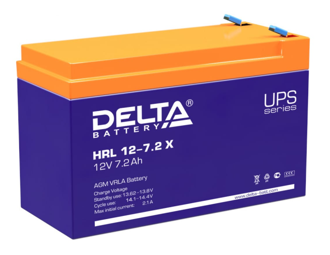 Аккумулятор DELTA Battery HRL X 12В 7.2 Ач