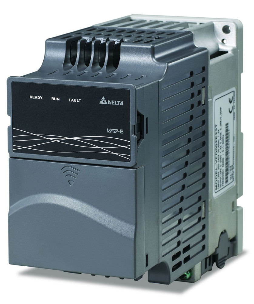 Частотный преобразователь Delta Electronics VFD-E 1.5кВт 3ф 400В встроенный тормозной ключ встроенный фильтр ЭМС