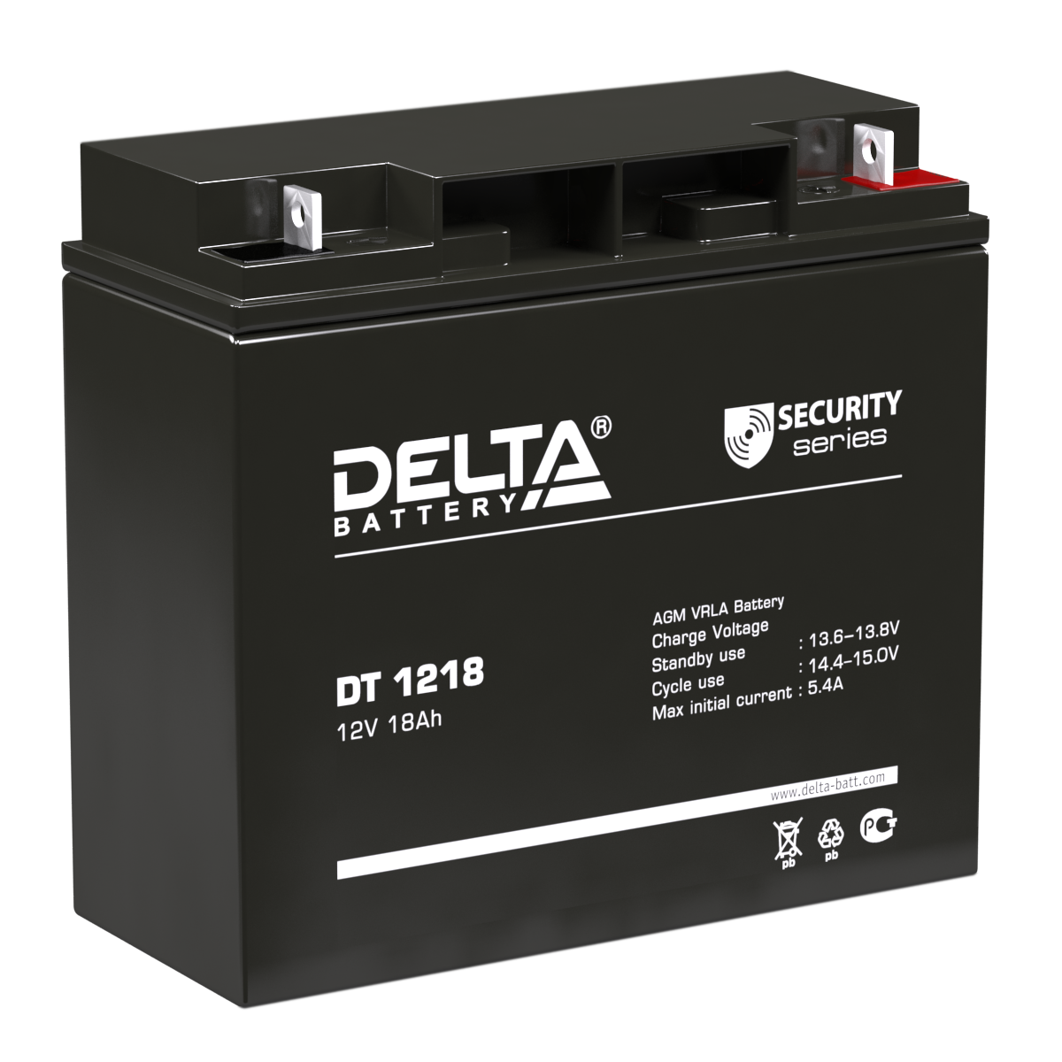 Аккумуляторная батарея для ОПС Delta DT 1218