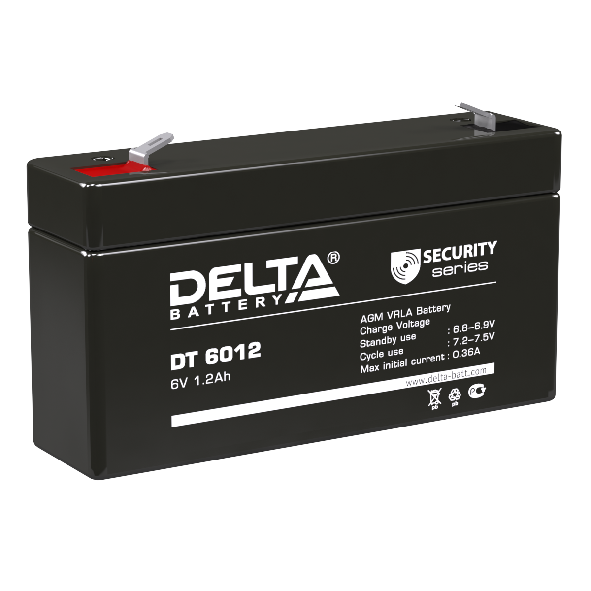   Аккумуляторная батарея для ОПС Delta DT 6012 