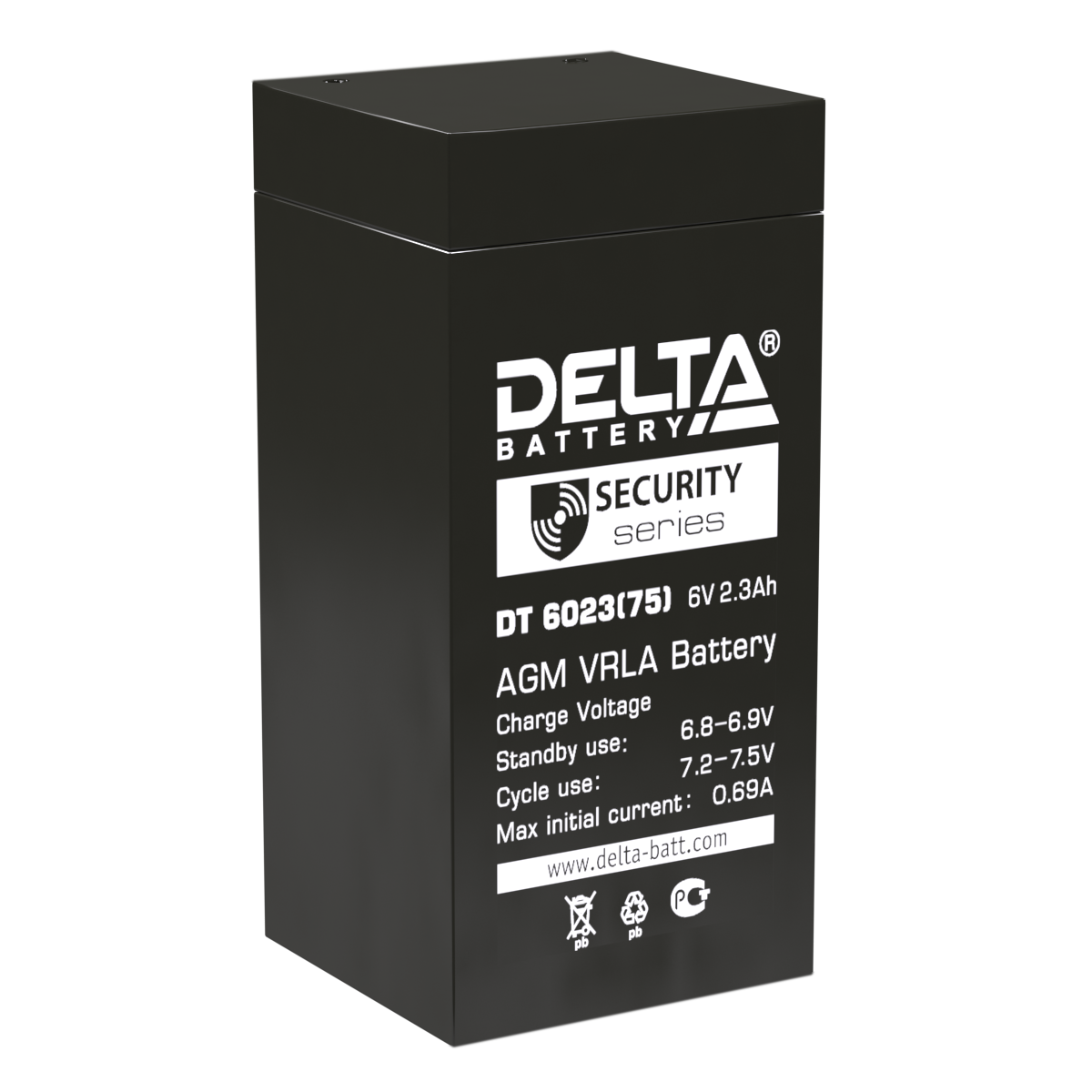   Аккумуляторная батарея для ОПС Delta DT 6023 (75) купить с доставкой по РФ