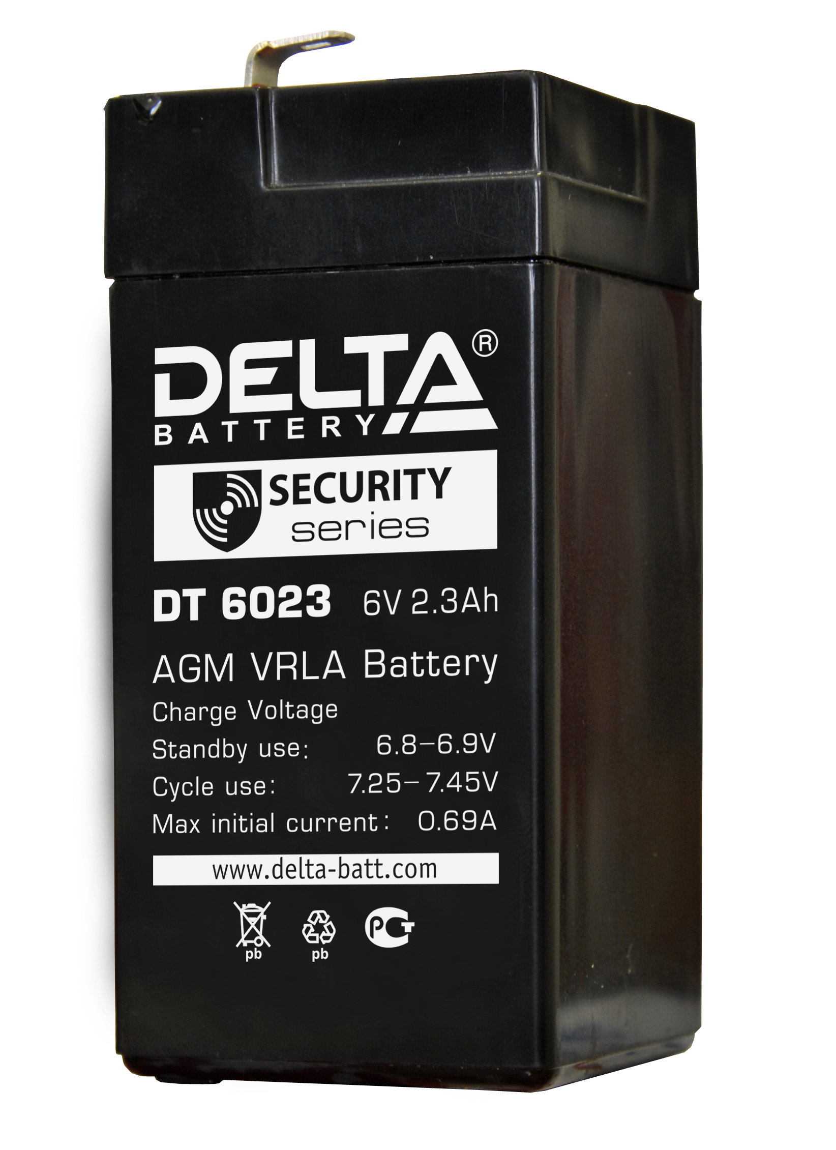 Аккумуляторная батарея для ОПС Delta DT 6023