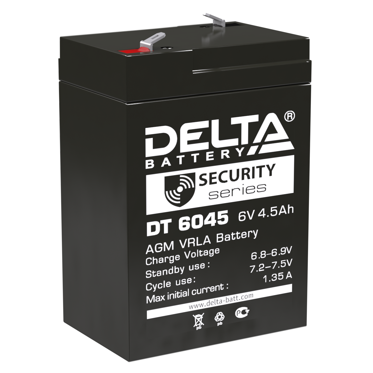   Аккумуляторная батарея для ОПС Delta DT 6045 