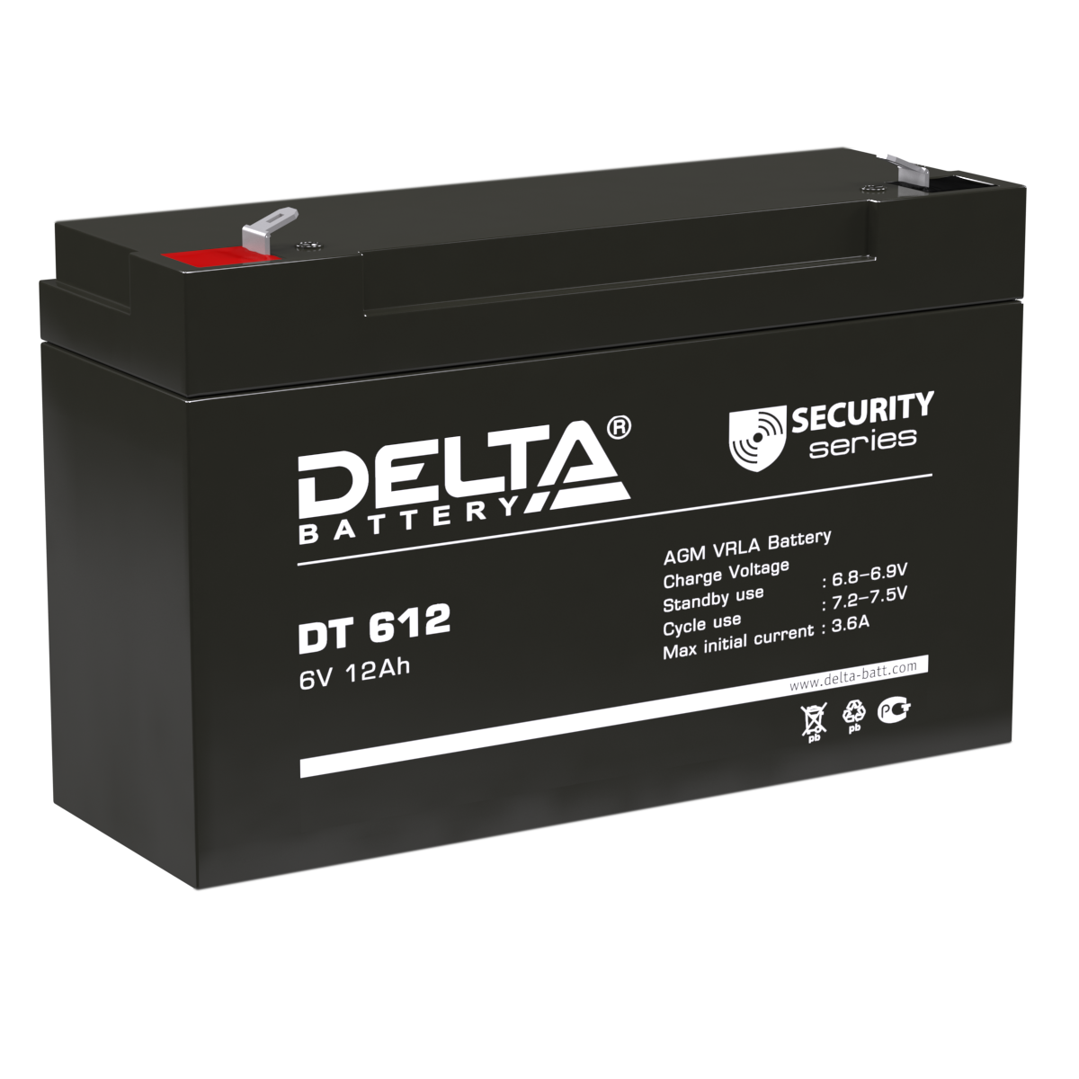 Аккумуляторная батарея для ОПС Delta DT 612
