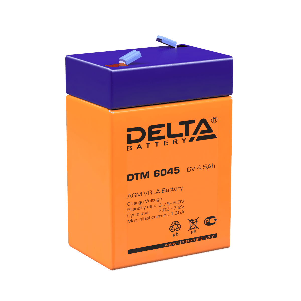 Аккумуляторная батарея общего применения Delta DTM 6045
