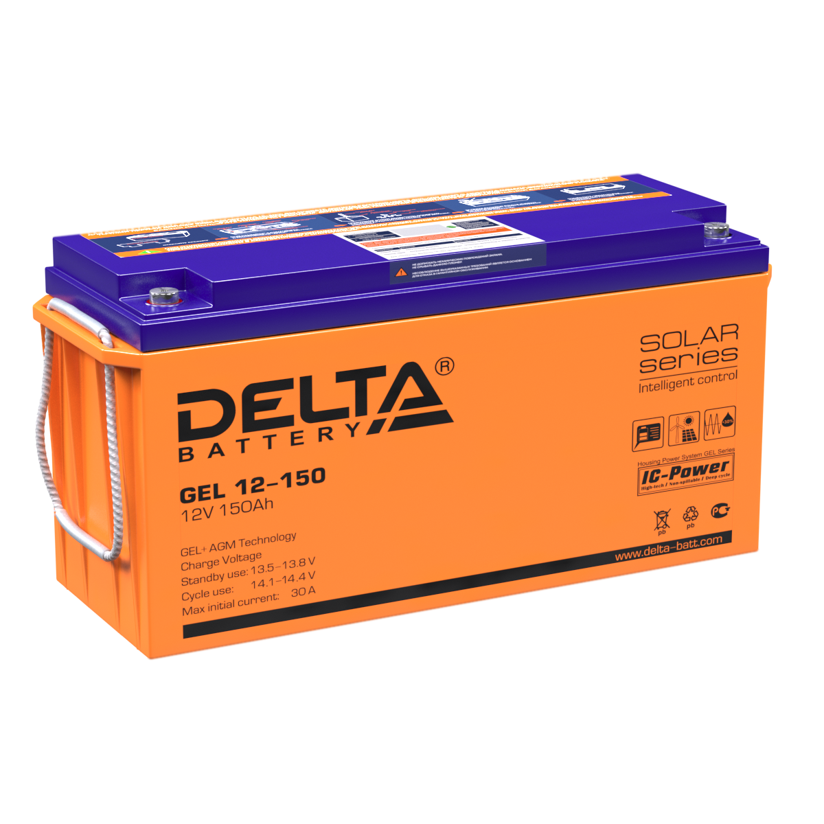 Аккумуляторная батарея для ИБП гелевый Delta GEL 12-150 купить с доставкой по РФ