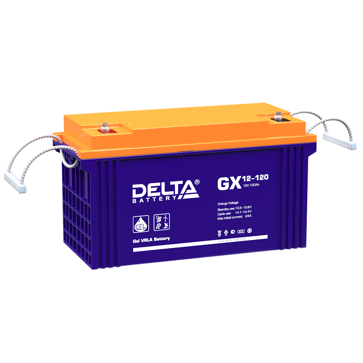   Аккумуляторная батарея для ИБП гелевый Delta GX 12-120  купить с доставкой по РФ