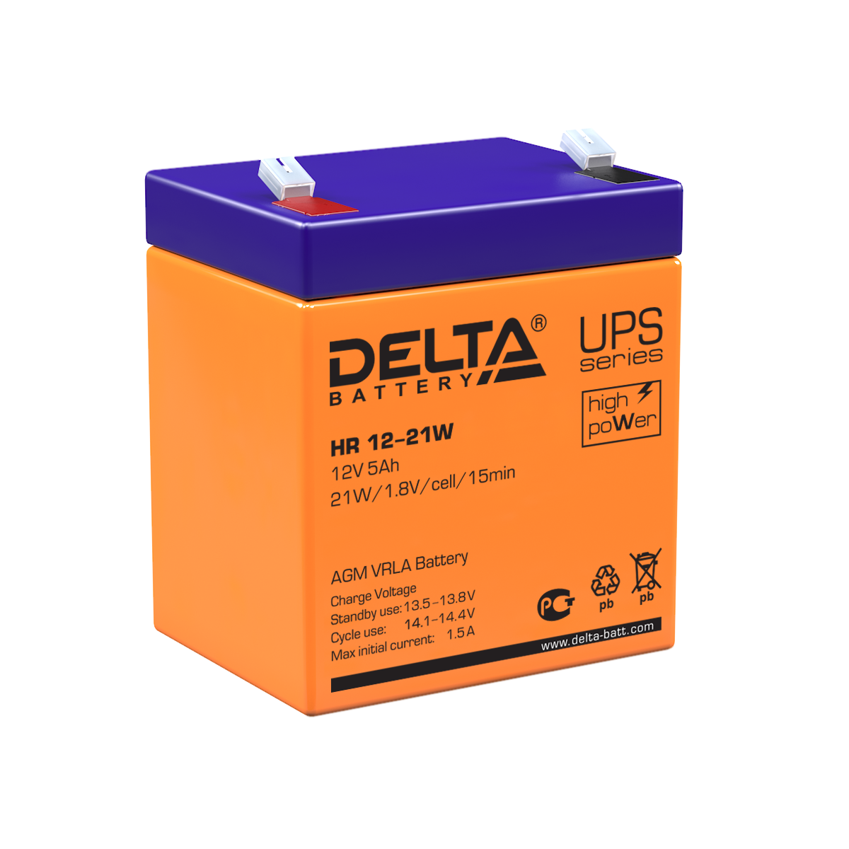 Аккумуляторная батарея для ИБП Delta HR 12-21 W