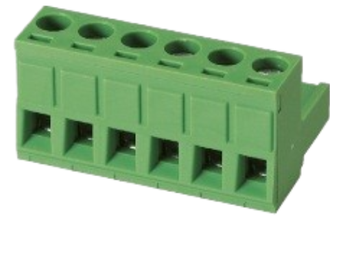 Клеммник Dinkle 5ESDV 6 контактов, "гнездо", шаг 5 мм, 300В/15А, зелёный